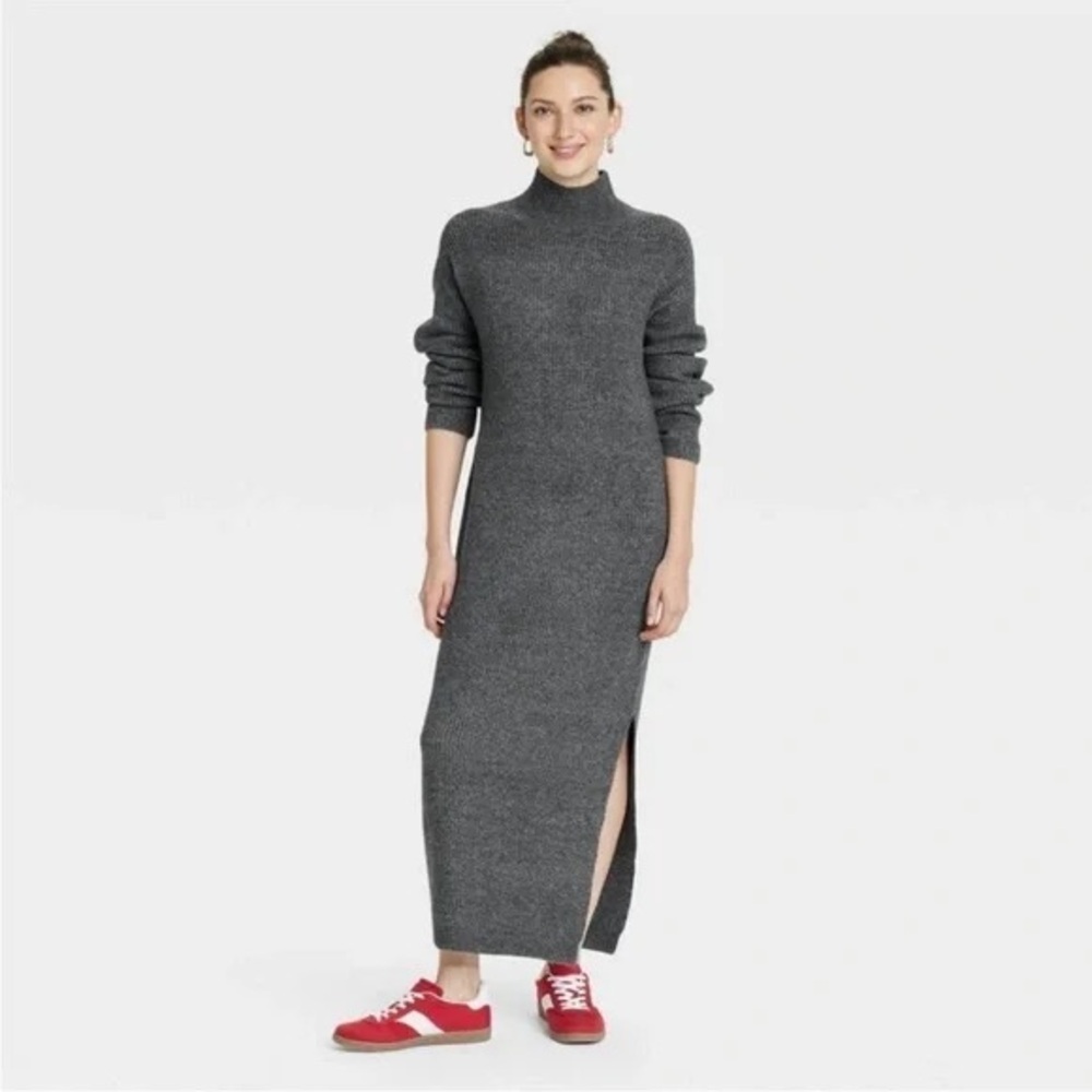 Universal Treads Charcoal Grey Sweater Dress